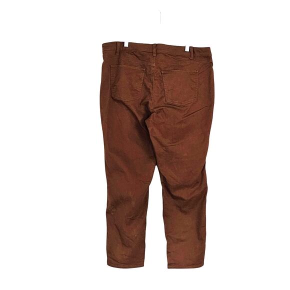 Talbots Brown Slim Ankle Jean Slimming Stretch Sz 16W EUC - Picture 2 of 7